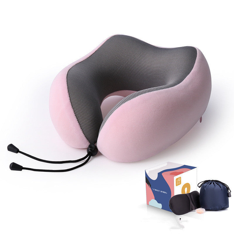 Slow Rebound Memory Foam Travel U-Shaped Pillow