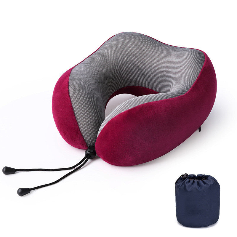 Slow Rebound Memory Foam Travel U-Shaped Pillow