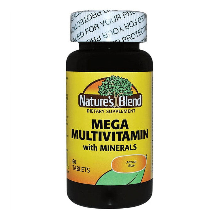 Mega Multivitamínico Nature's Blend® – Con Minerales – 60 Tabletas
