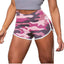 Ladies Camouflage Tie-Dye Print Fitness Casual Shorts
