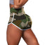 Ladies Camouflage Tie-Dye Print Fitness Casual Shorts