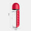Premium Water Bottle with Pillbox Organizer