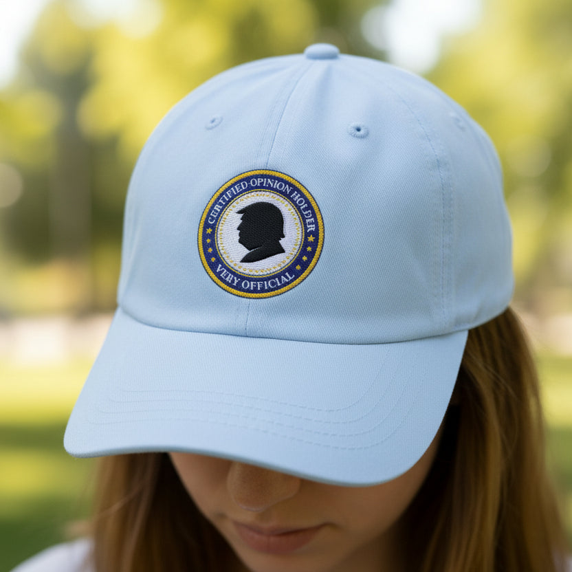 Certified Opinion Holder Dad Hat - Political Parody