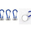 Blue Magnetic Carabiner Tool with Edging Buckle