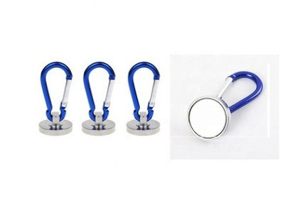 Blue Magnetic Carabiner Tool with Edging Buckle