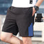 Shorts de sport pour hommes à séchage rapide à trois bandes