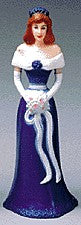 Bridesmaid Royal Blue Dress - 4.5" Tall, 12 Count
