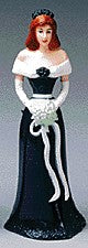 Teal Dress Bridesmaid Ornaments - 4.5" Tall, 12 Count