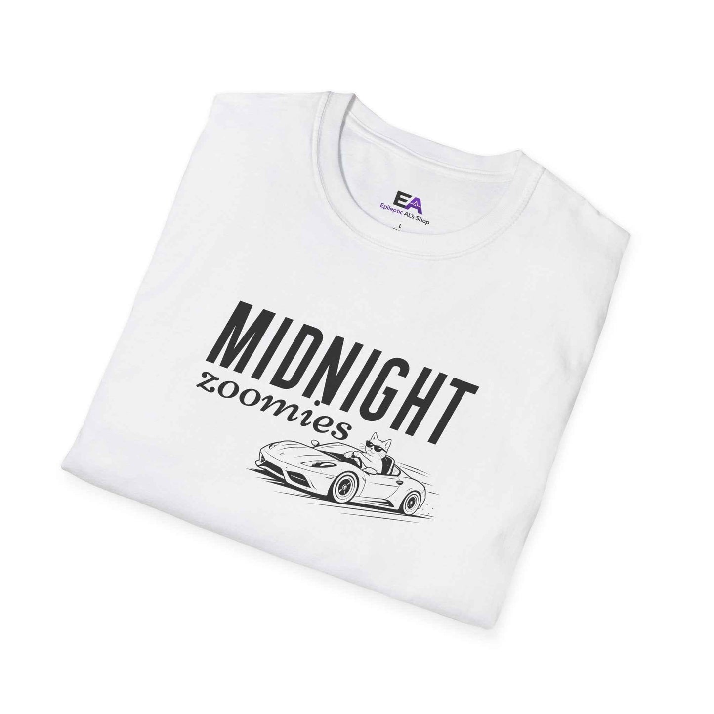 Midnight Zoomies Cat Unisex T-Shirt