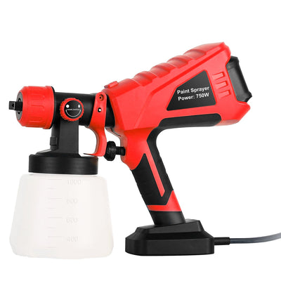 Pulverizador de pintura eléctrico HVLP de 750W con 3 patrones de pulverización