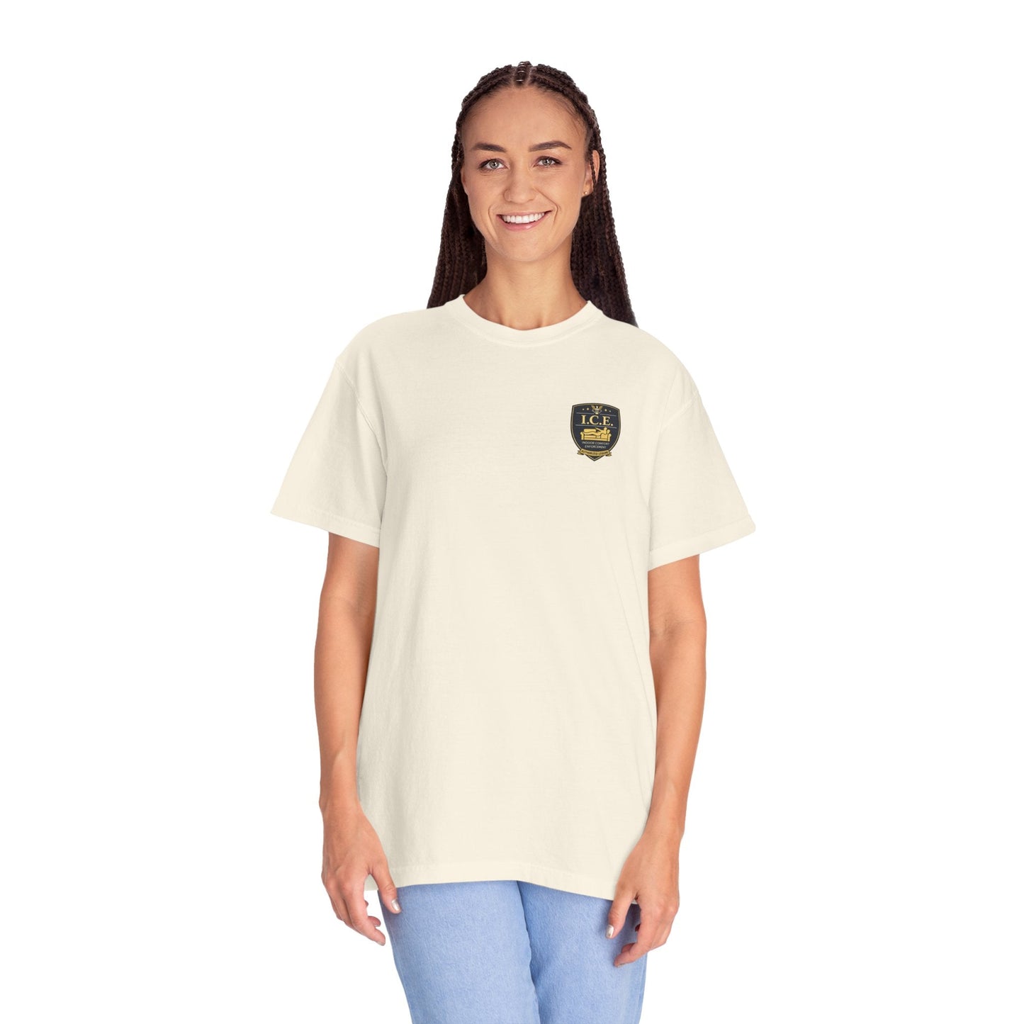 I.C.E. Badge T-Shirt | Institute of Cozy Excellence Tee