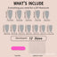 New wearable nail gradient glitter manicure patches almond-shaped nails fake nail patches - Korvel