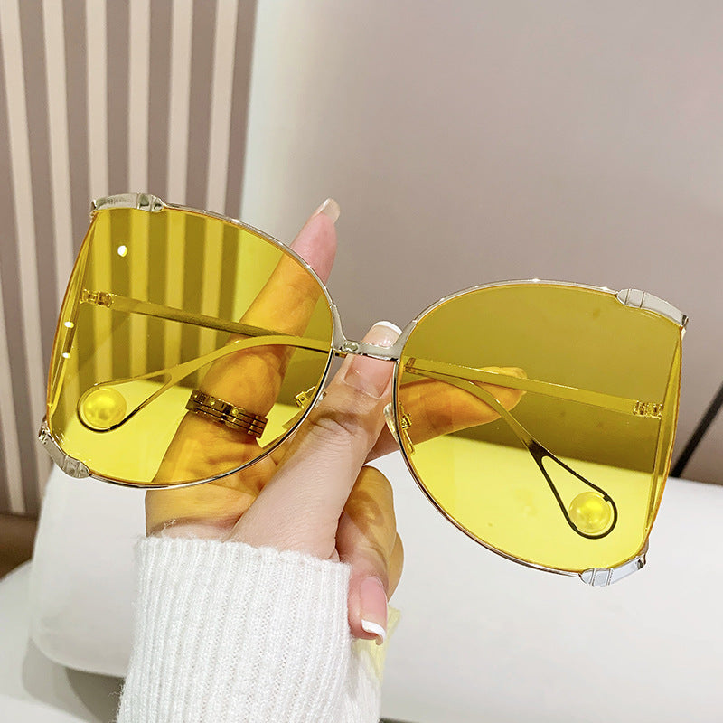 Lunettes de soleil surdimensionnées pour femmes de luxe - Accessoire de mode chic