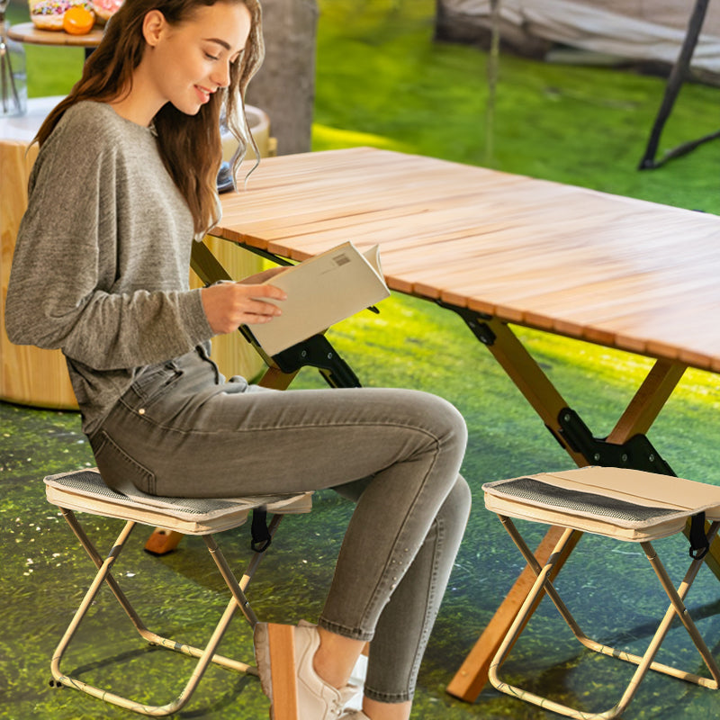 Tabouret pliant portable premium pour un confort en extérieur