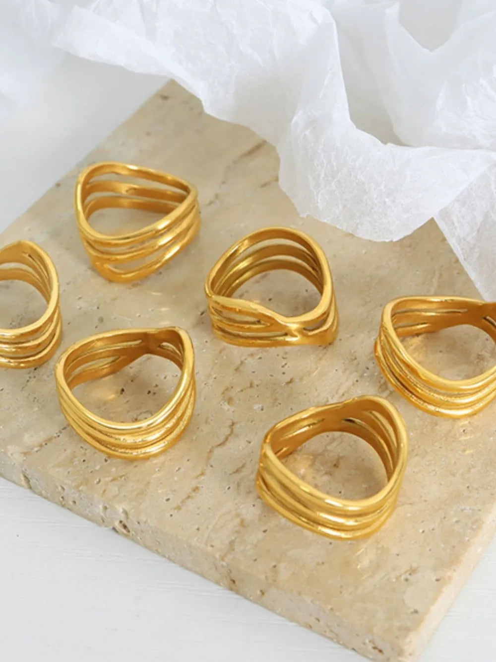 Non fading personalized fashionable light luxury versatile ring accessories for women - Korvel