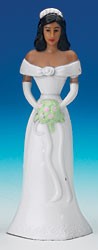 Bridesmaid / Bride White Dress Figurines - 4.5" Tall, 12 Count