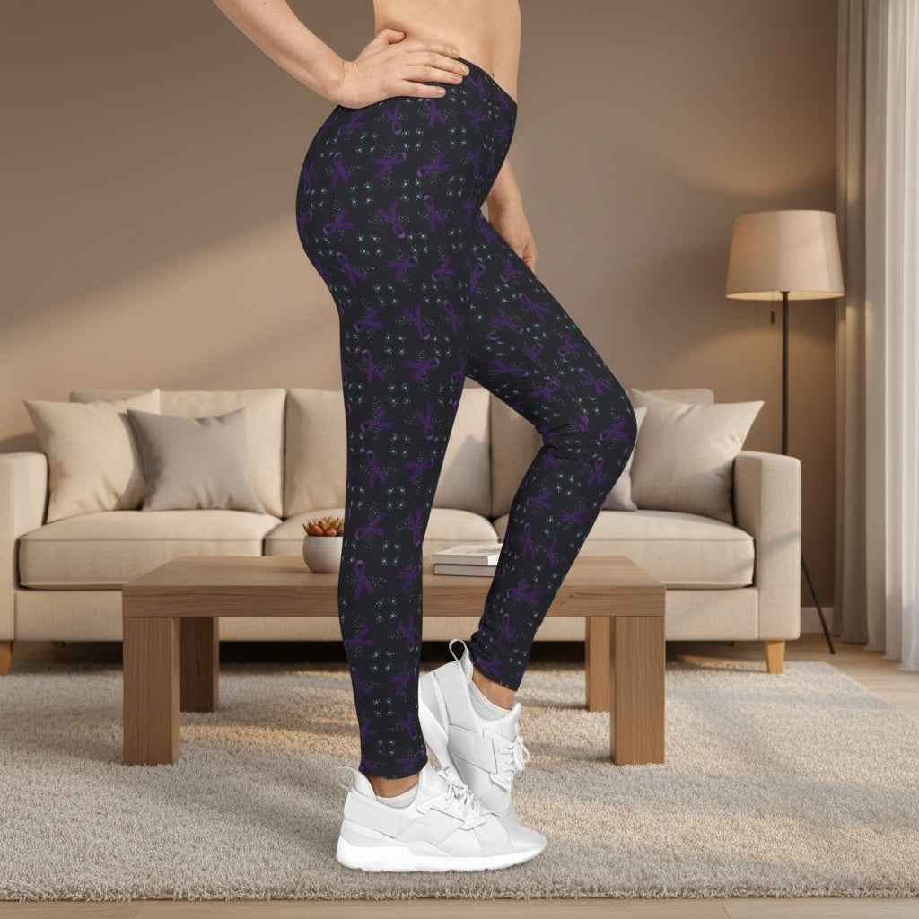 Neurons & Ribbons Epilepsy Awareness Women's Leggings