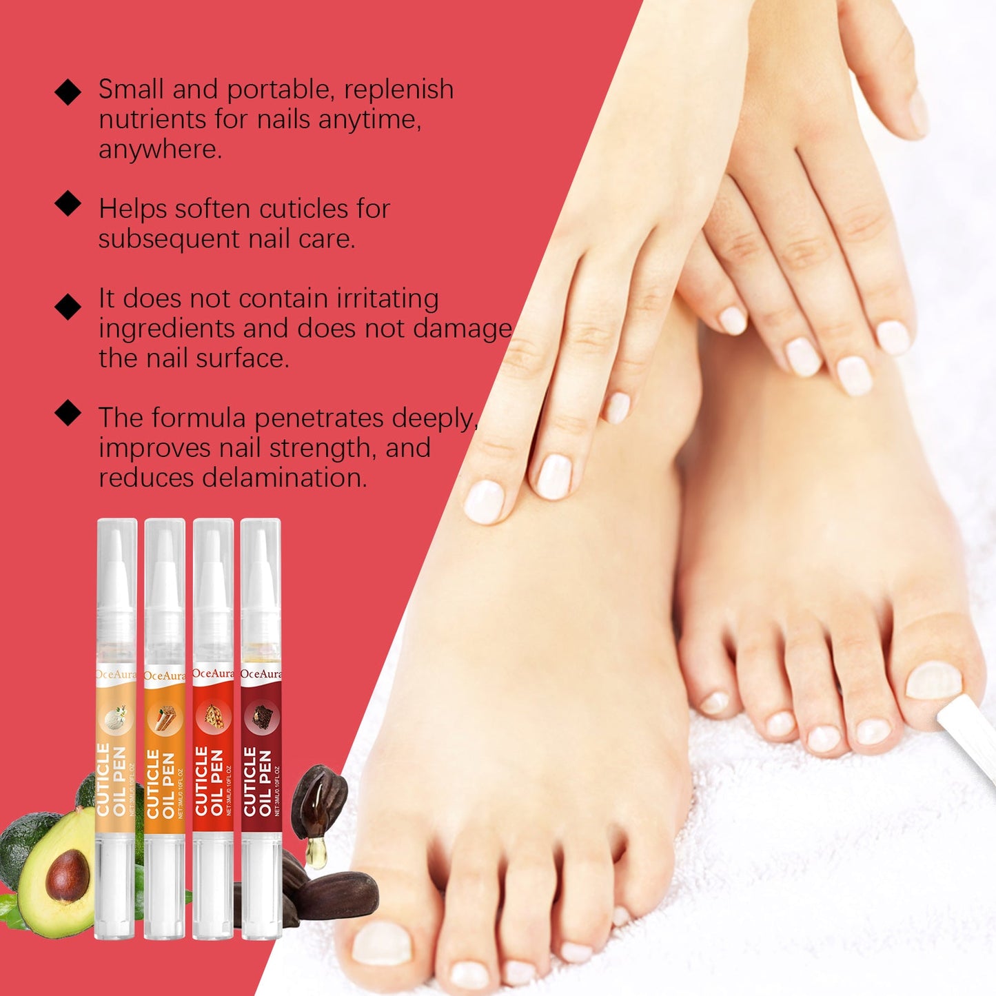 Huile à Cuticules Premium pour un Soin Délicat des Ongles