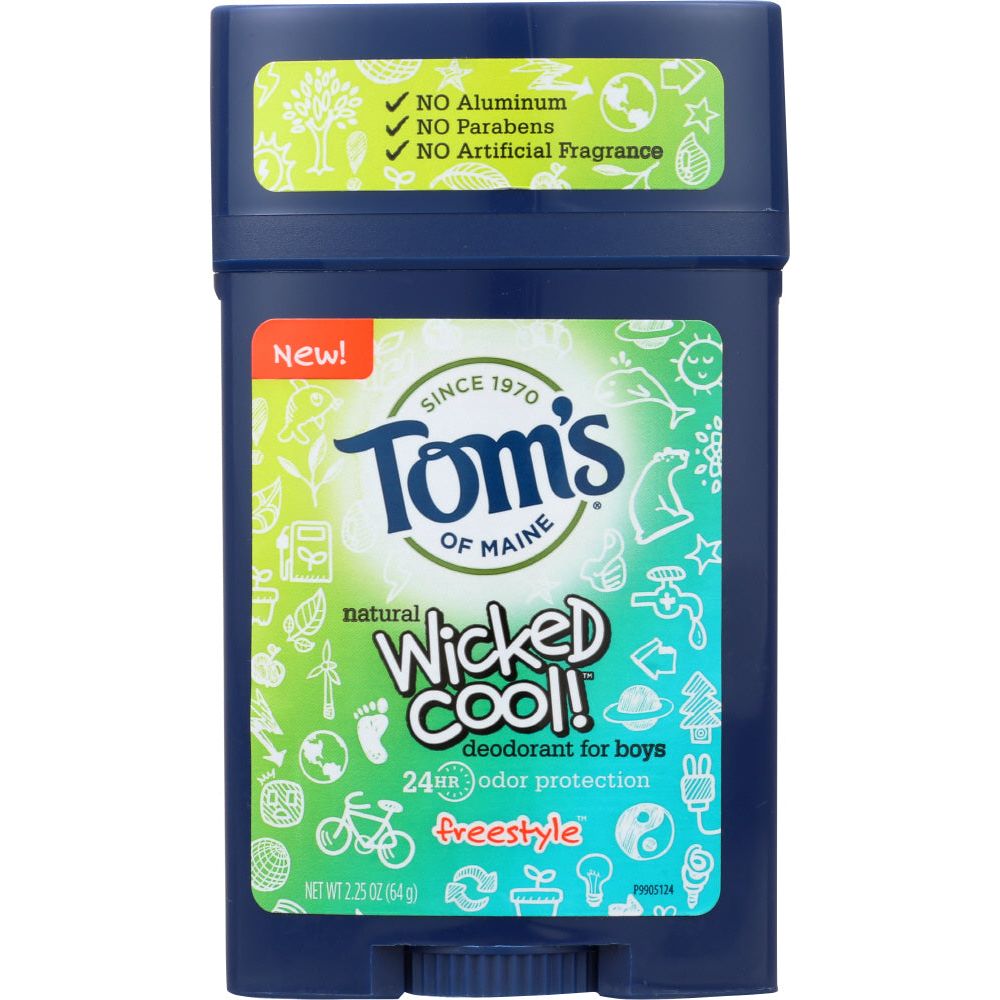 Déodorant Naturel Tom's of Maine Wicked Cool! Freestyle pour Garçons - 2,25 oz