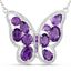 4.32 Carat Genuine Amethyst & .925 Sterling Silver Necklace