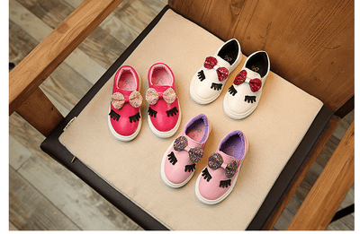 Girls' Princess Bow Casual Shoes for First Steps