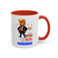 Taza de café de acento vibrante