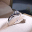 Creative Twisted Arm Eight Heart Eight Arrow Zircon Ring for Women's Engagement Ring - Korvel