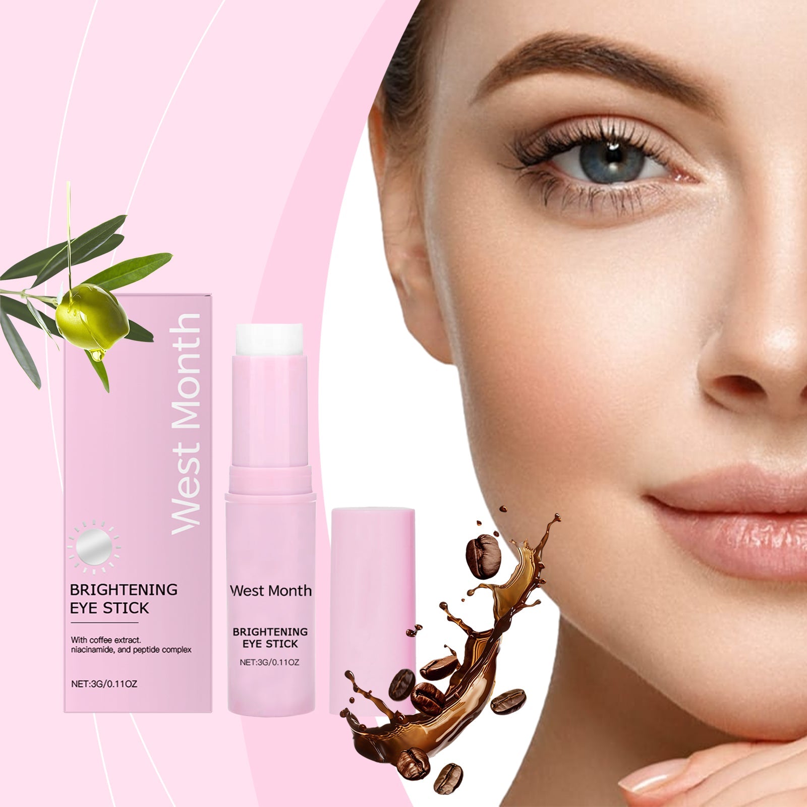 Firming Eye Cream Stick Tightens Skin Around Eyes, Lightens Fine Lines And Gently Careens Firming Eye Cream Stick - Korvel
