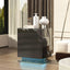Nightstand with 3 Storage Drawers,Led Lights, End Table for Bedroom Furniture - Korvel