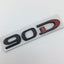 Premium Metal Tail Label Sticker for Tesla Models