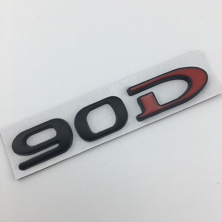 Premium Metal Tail Label Sticker for Tesla Models