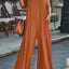 V-Neck Wide Strap Jumpsuit