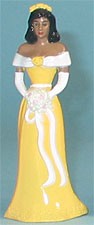 Robe de demoiselle d'honneur jaune - 4,5" de hauteur, 12 pièces