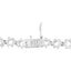 Collier Riviera en diamant cluster en or blanc 14K certifié IGI