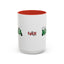 Christmas Cat Mama Accent Coffee Mug - 11oz & 15oz