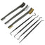 7pcs/Set 3pcs Steel Wire Brush + 4pcs Nylon Pick Set Universal Gun Hunting Cleaning Kit Tactical Rifle Pistol Gun Cleaning Tool - Korvel