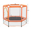55'' Toddlers Trampoline with Safety Enclosure Net and Balls, Indoor Outdoor Mini Trampoline for Kids - Korvel