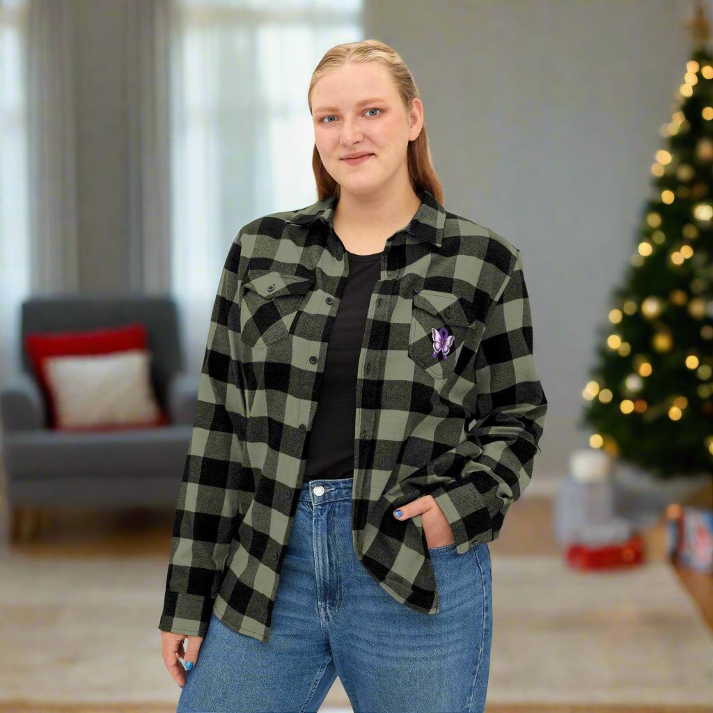 Chemise en flanelle unisexe Papillon de l'épilepsie
