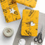 Zoomies Road Trip Cat Wrapping Paper - Golden Sketch Design