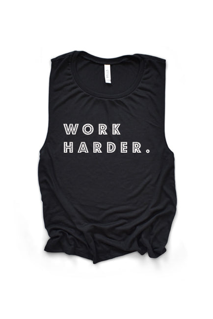 Work Harder Muscle Tank - Premium Activewear - Korvel