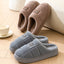 Chaussons en coton à carreaux pour hommes - Chaussures d'intérieur confortables