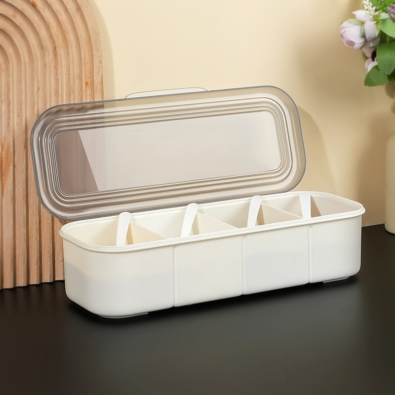Japanese Minimalist Spice Organizer with Lid