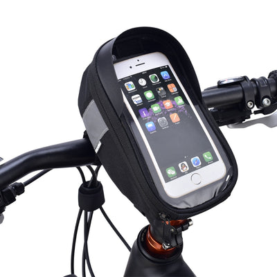 Sahoo 112003 Cycling Bicycle Bike Head Tube Handlebar Cell Mobile Phone Bag Case Holder Case - Korvel