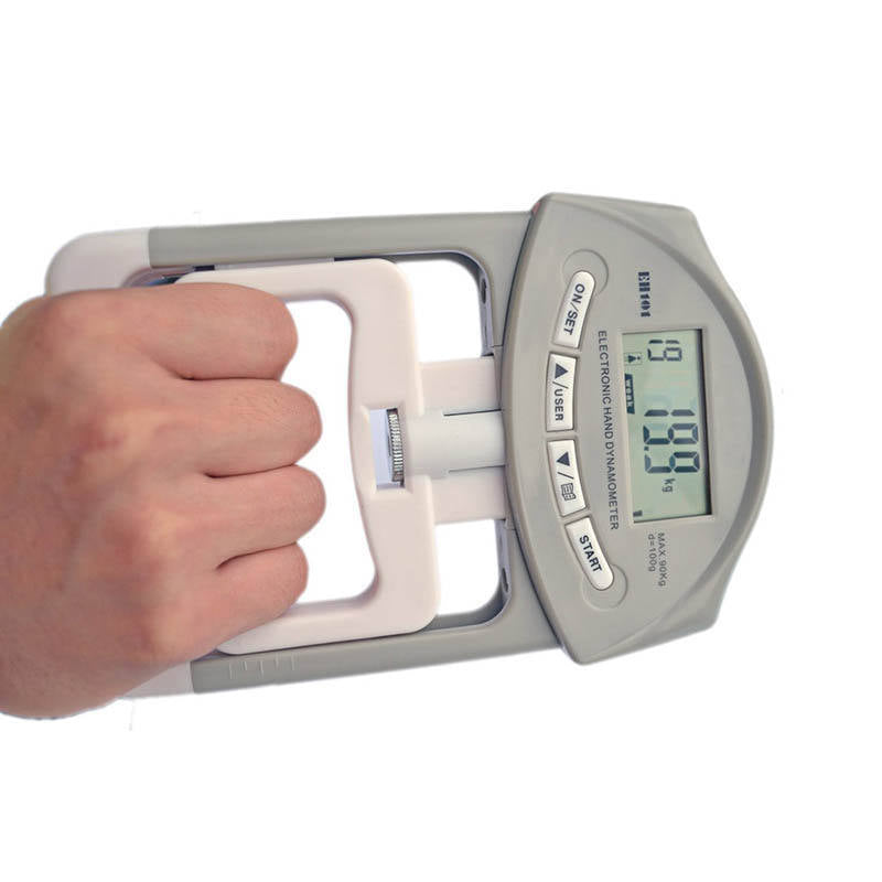 Wholesale high quality electronic display grip device with AA battery adjustable hand dynamometer - Korvel