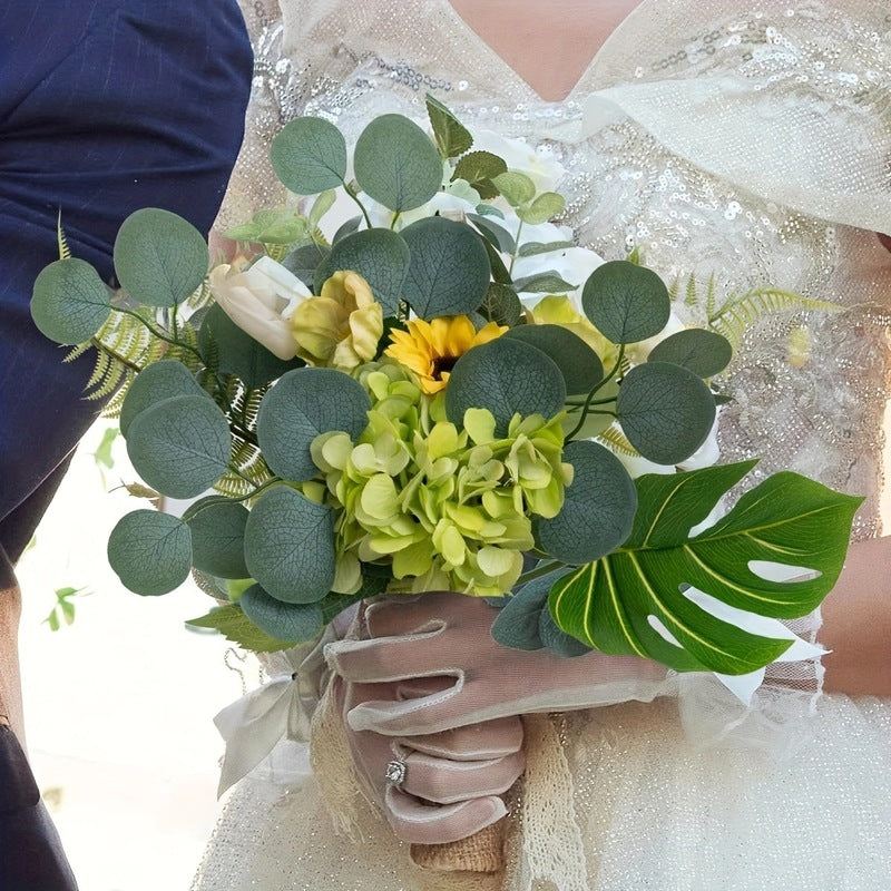 Artificial plants, eucalyptus leaves, festivals, weddings, home decor, DIY wreaths, bouquet accessories. - Korvel