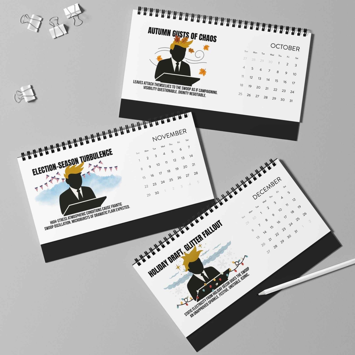 Calendario de Escritorio Executive Hair Forecast 2026