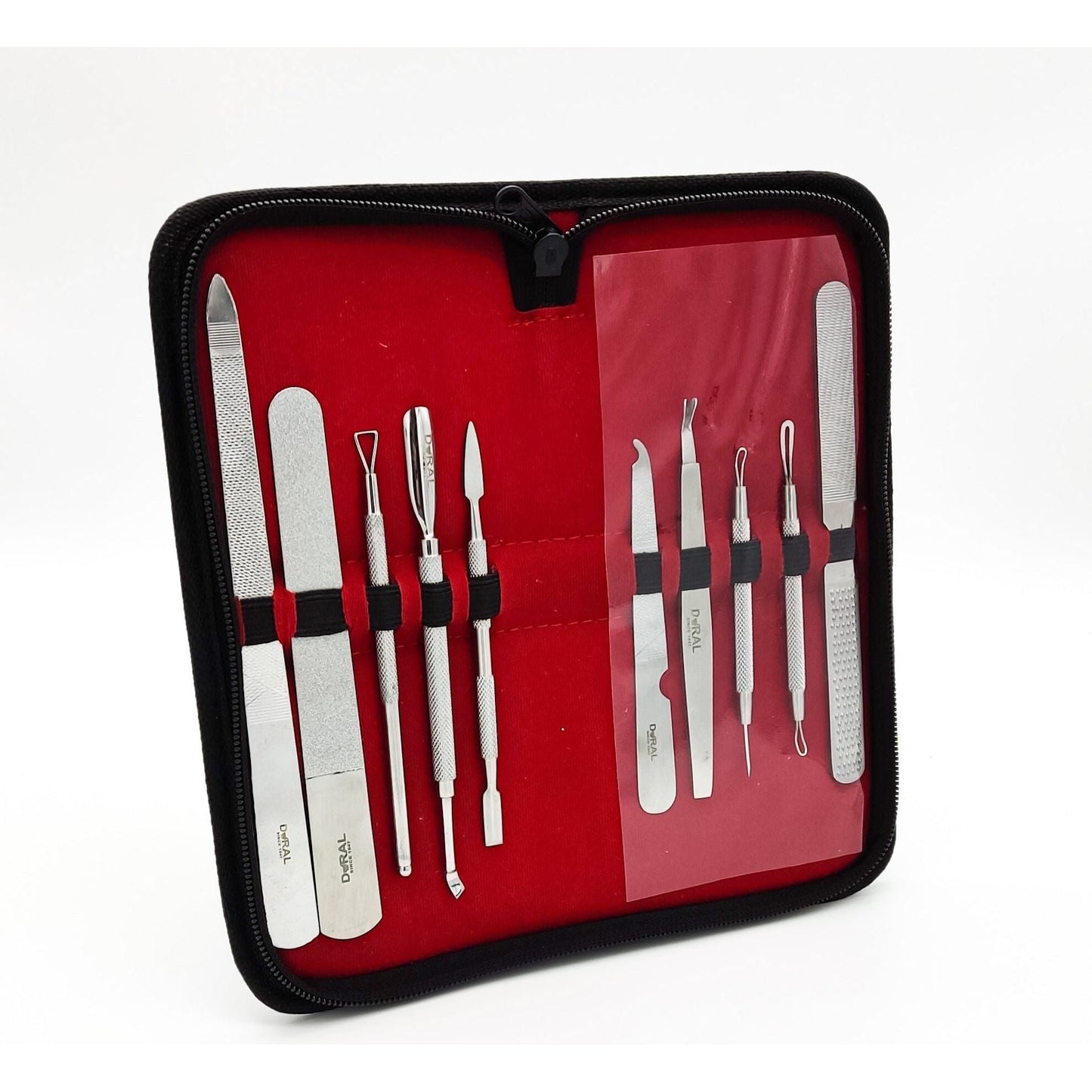 Dural Manicure/Pedicure/Facial Complete Kit with Leather Case