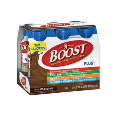 Boost Plus Rich Chocolate Nutritional Drink - 8 Fl Oz, 24 Pack