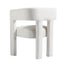 Beige Contemporary Fabric Upholstered Accent Chair