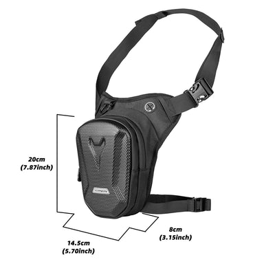 Rider Motorcycle Leg Bag Riding Bag Motorcycle Messenger Bag Men's Waist Bag Delivery Cross Bag Riding Backpack Waterproof - Korvel